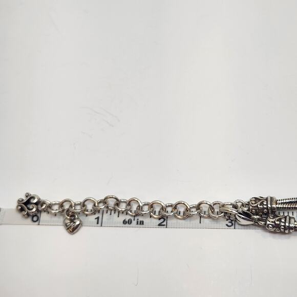 Brighton Glass Mountain Double Chain Layered Necklace Multi Color Crystal Boho - Picture 6 of 6